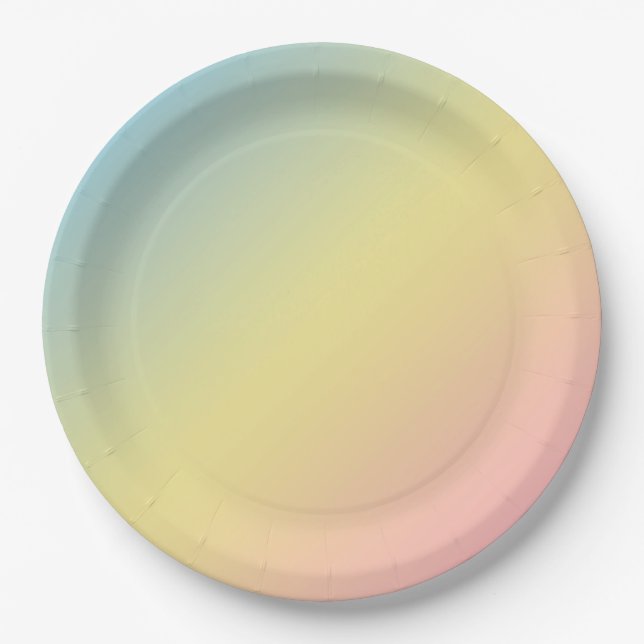 Rainbow- Paper Plate (Front)