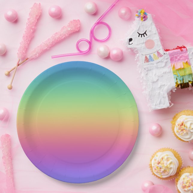 Rainbow Paper Plate (Party)