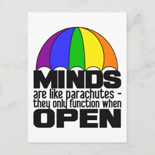 Rainbow Parachute postcard