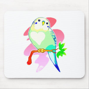 Rainbow Parakeet Mouse Mat