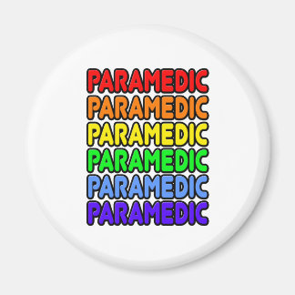 Rainbow Paramedic Magnet