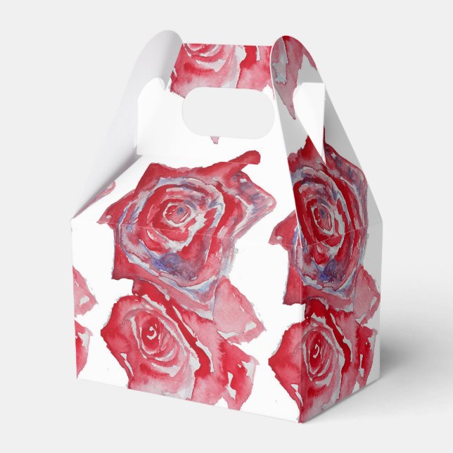 Rainbow Parrot Bird Child Birthday Cake Favor Box (Front Side)