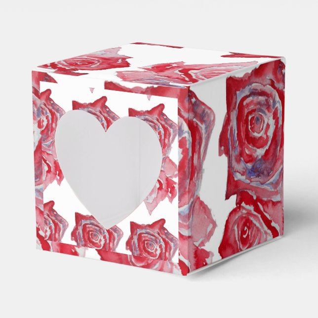 Rainbow Parrot Bird Child Birthday Cake Favor Box (Front Side)