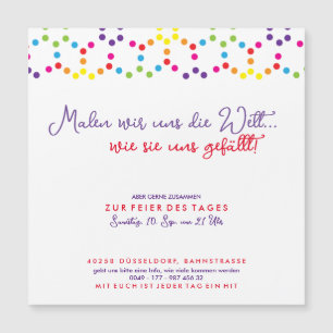 Rainbow Party Invitation