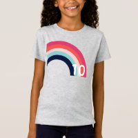 Rainbow Party Personalised Age Pink Blue Grey