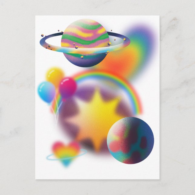 RAINBOW PARTY POSTCARD (Front)
