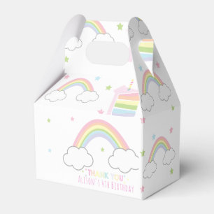 Rainbow Party Thank you Favour Box