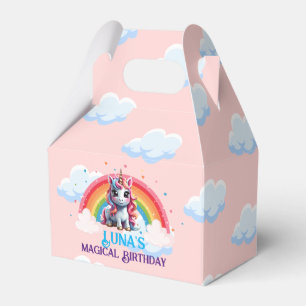 Rainbow Party Unicorn Favor Boxes