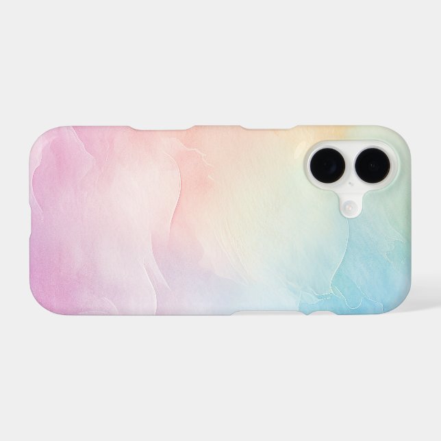 Rainbow Pastel Aesthetic  iPhone Case (Back Horizontal)