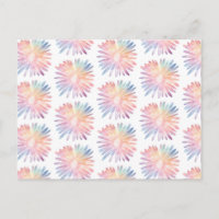 Rainbow Pastel Daisies Colourful Flower Pattern