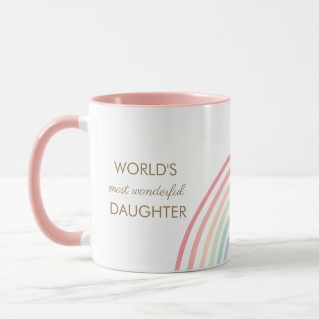 Rainbow Pastel Daughter Mug (Left)