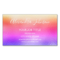 Rainbow Pastel Foil Business Professional