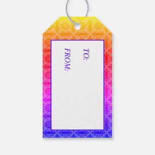 Rainbow Pastel   Gift Tags
