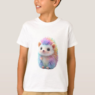 Rainbow Pastel Hedgehog Kids T-Shirt