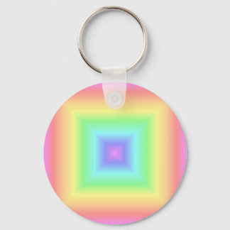 rainbow pastel key ring