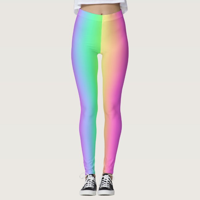 Rainbow Pastel Leggings (Front)