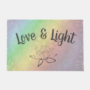 Rainbow pastel Love & Lighta Doormat