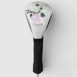 Rainbow Pastel Lovebirds Golf Head Cover