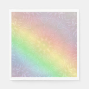 Rainbow Pastel Mandala design Napkin