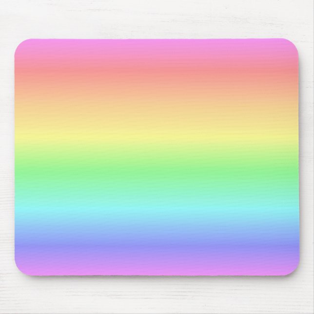 Rainbow Pastel Mouse Mat (Front)