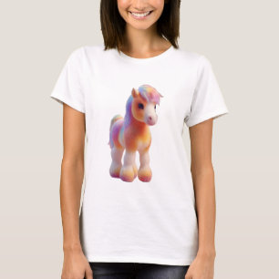 Rainbow Pastel Pony Illustration Women T-Shirt