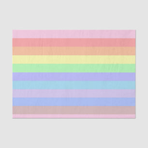 Rainbow Pastel Stripes Tissue Paper