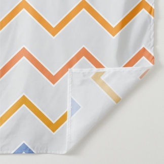 Rainbow pastel zig zag lines figure tapestry