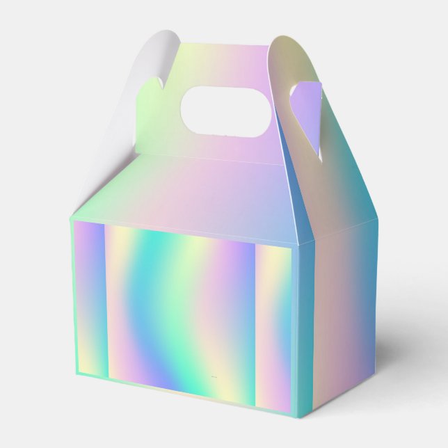 RAINBOW PASTELS FAVOUR BOX (Front Side)