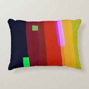 Rainbow Patches Decorative Cushion