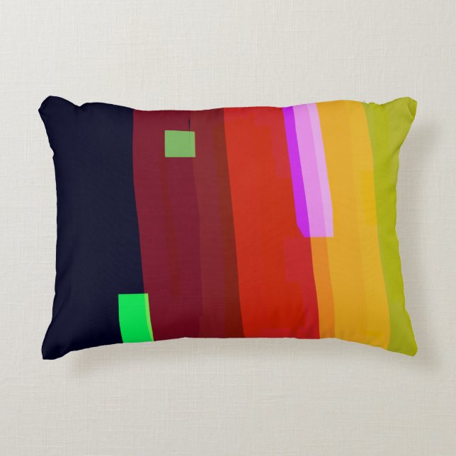 Rainbow Patches Decorative Cushion (Front)