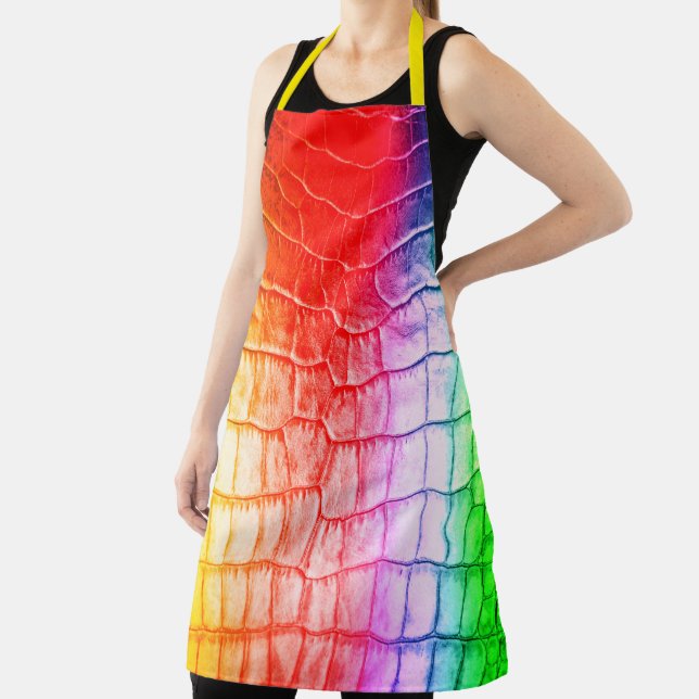 Rainbow Pattern Apron (Insitu)