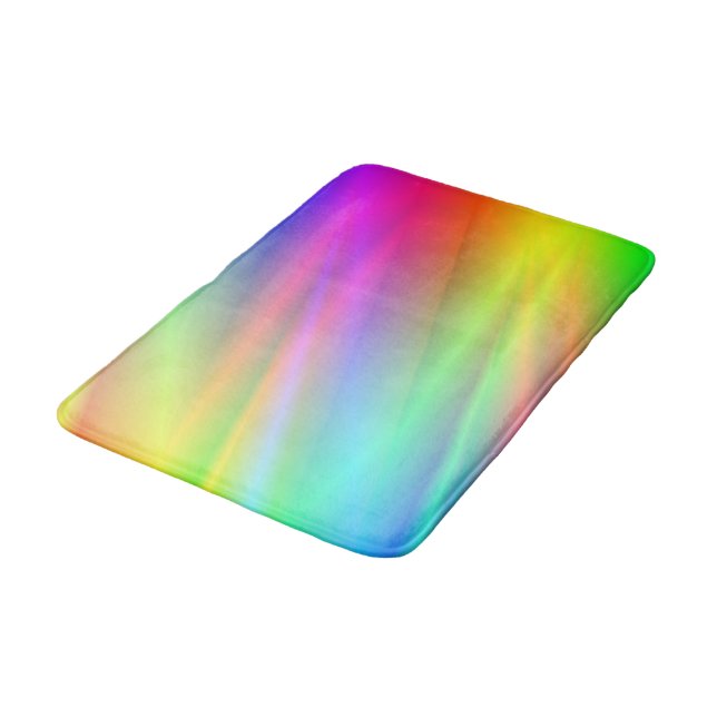 Rainbow Pattern Bath Mat (Angled)