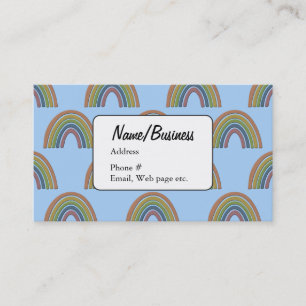 Rainbow Pattern Business Card