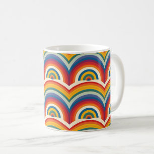 Rainbow Pattern Colourful Abstract Coffee Mug