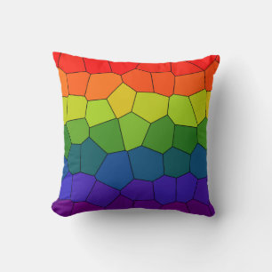Rainbow Pattern Cushion