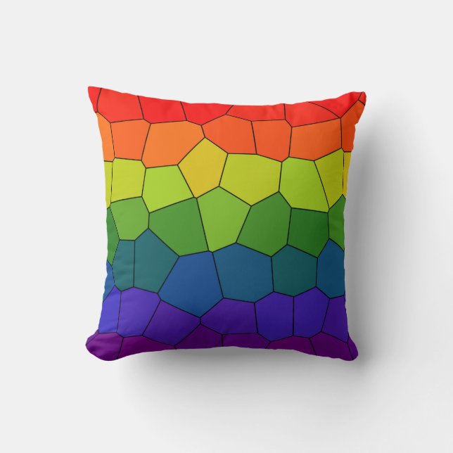 Rainbow Pattern Cushion (Front)