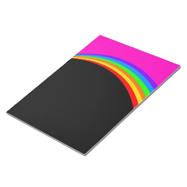 RAINBOW PATTERN NOTEPAD (Angled)