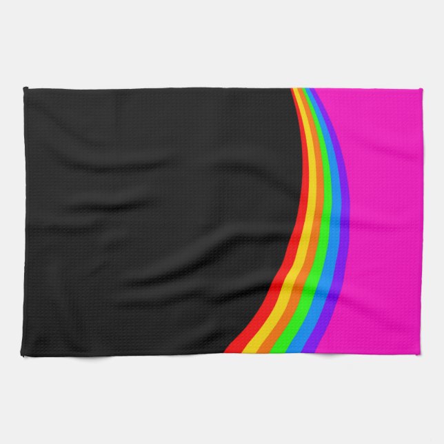 RAINBOW PATTERN TEA TOWEL (Horizontal)