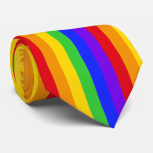 Rainbow Pattern Tie