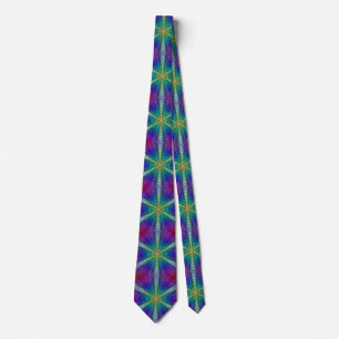 Rainbow pattern tie