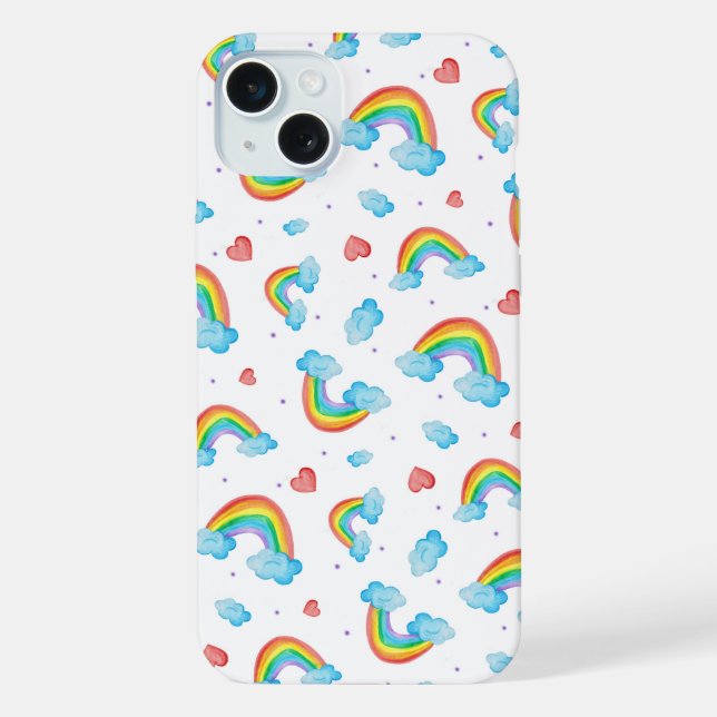 Rainbow Patterned iPhone Case (Back)