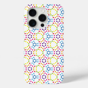 Rainbow Patternpolka iPhone 15 Pro Case