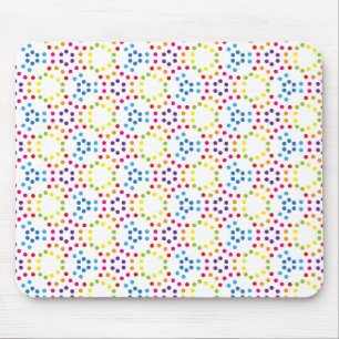 Rainbow Patternpolka Mouse Mat