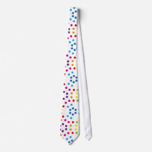 Rainbow Patternpolka Tie