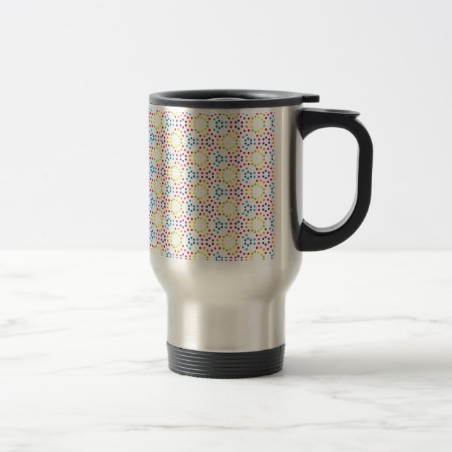 Rainbow Patternpolka Travel Mug (Right)