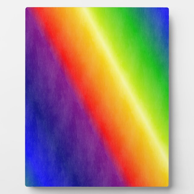 Rainbow Patterns Plaque (Front)