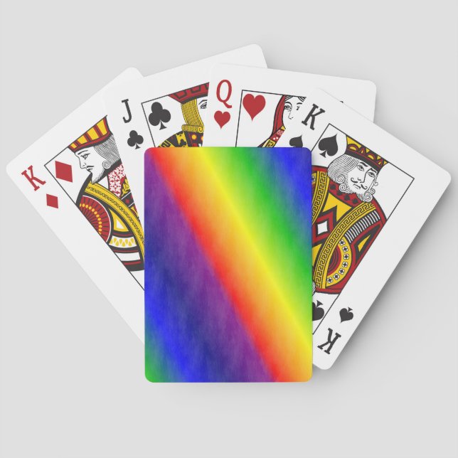 Rainbow Patterns Playing Cards (Back)