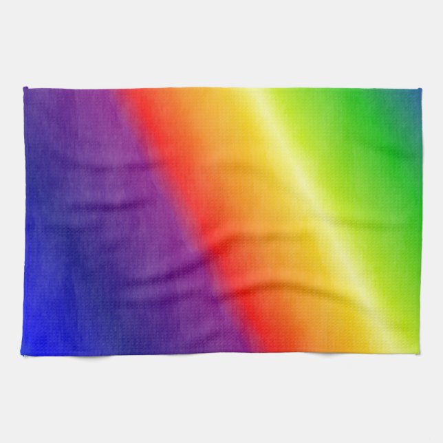 Rainbow Patterns Tea Towel (Horizontal)