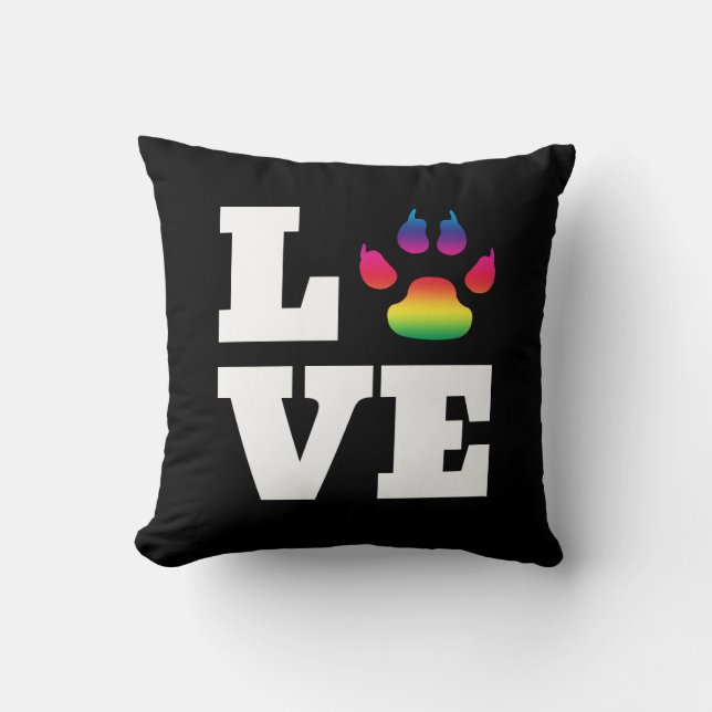 Rainbow paw cushion (Front)