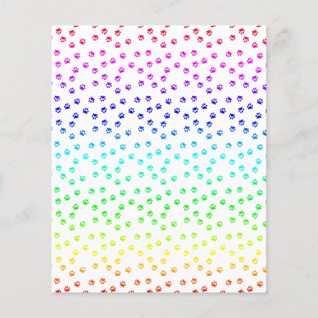 Rainbow pawprints (Front)